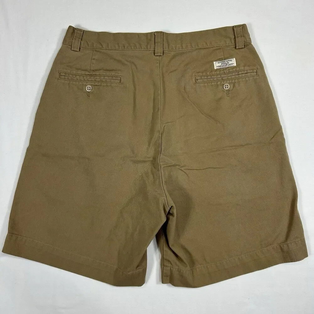 Polo Ralph Lauren Philip Short Men's 32 Tan Khaki Chino Golf Casual Work Cotton